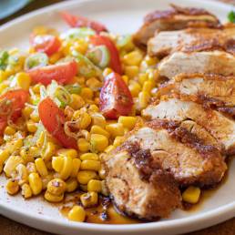 Recette de salade de Poulet Fermier des Landes croustillant au maïs