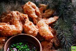 Pilon wings frits de poulet fermier des Landes