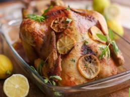 Recette de poulet contisé au beurre citron