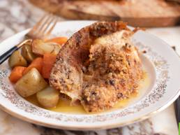 Poulet Fermier des landes à la brioche aux morilles