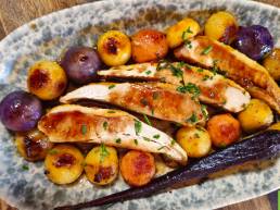 Filets de Poulet Fermier des Landes aux petits légumes d'hiver
