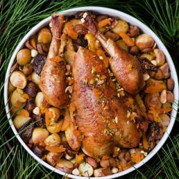 Recette de Poulet Fermier des Landes iGP / Label Rouge rôti au beurre et parfumé aux épices
